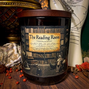 The Reading Room *Signature Literature Inspired Pure Soy Wax Candle* Opulent Florals, Wood Resins and Litsea Cubeba