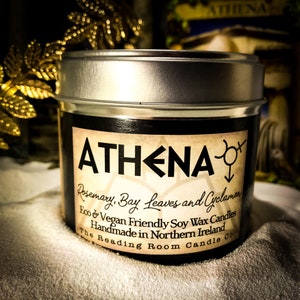 Athena-Greek Mythology Inspired- Rosemary, Bay Leaves and Cyclamen