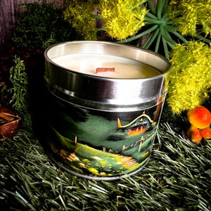 Home of the Half Folk Pure Soy Wax CandleFantasy inspired Carrot Flower, Fennel and Pipe Tobacco image 2