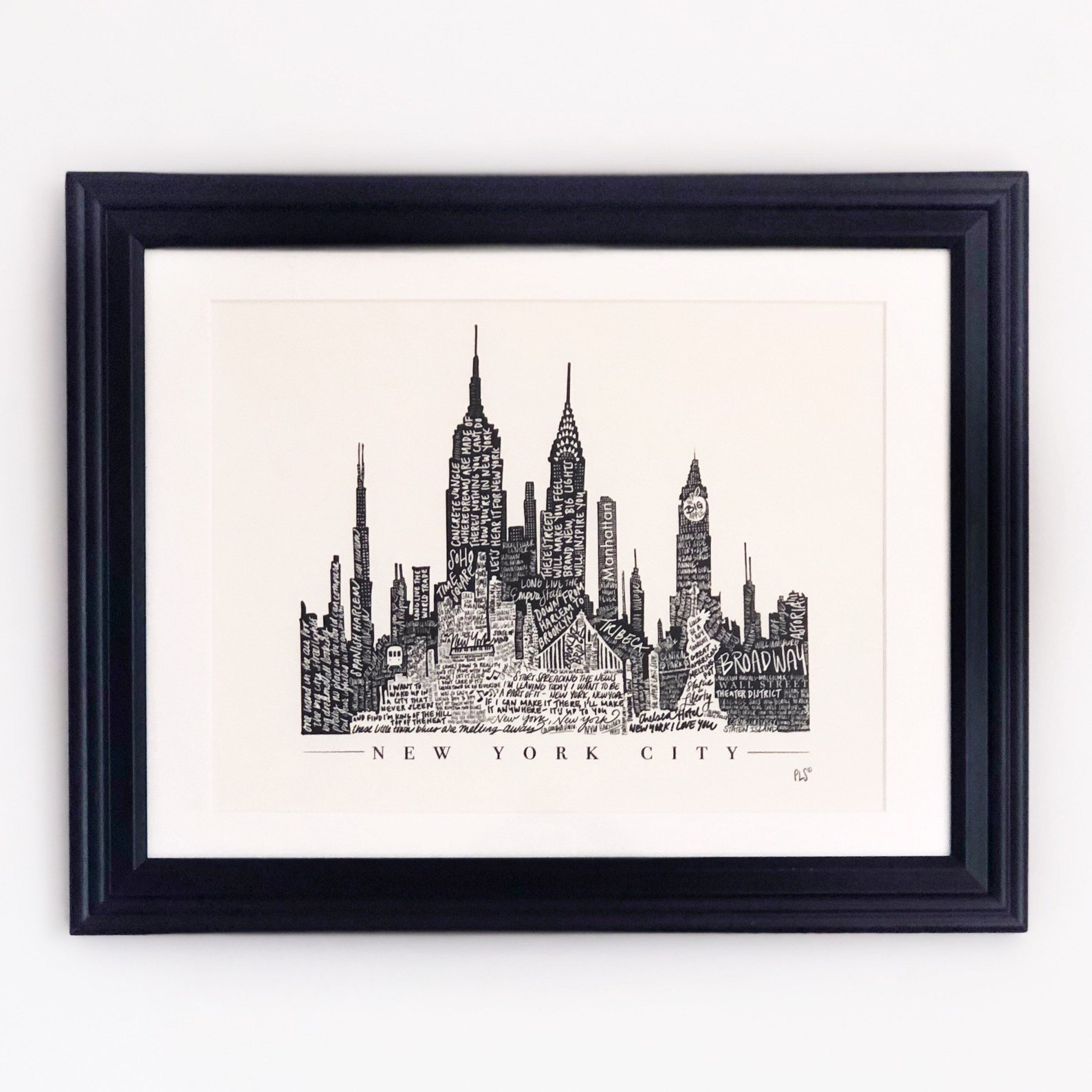 New York City Skyline Art Print - Etsy