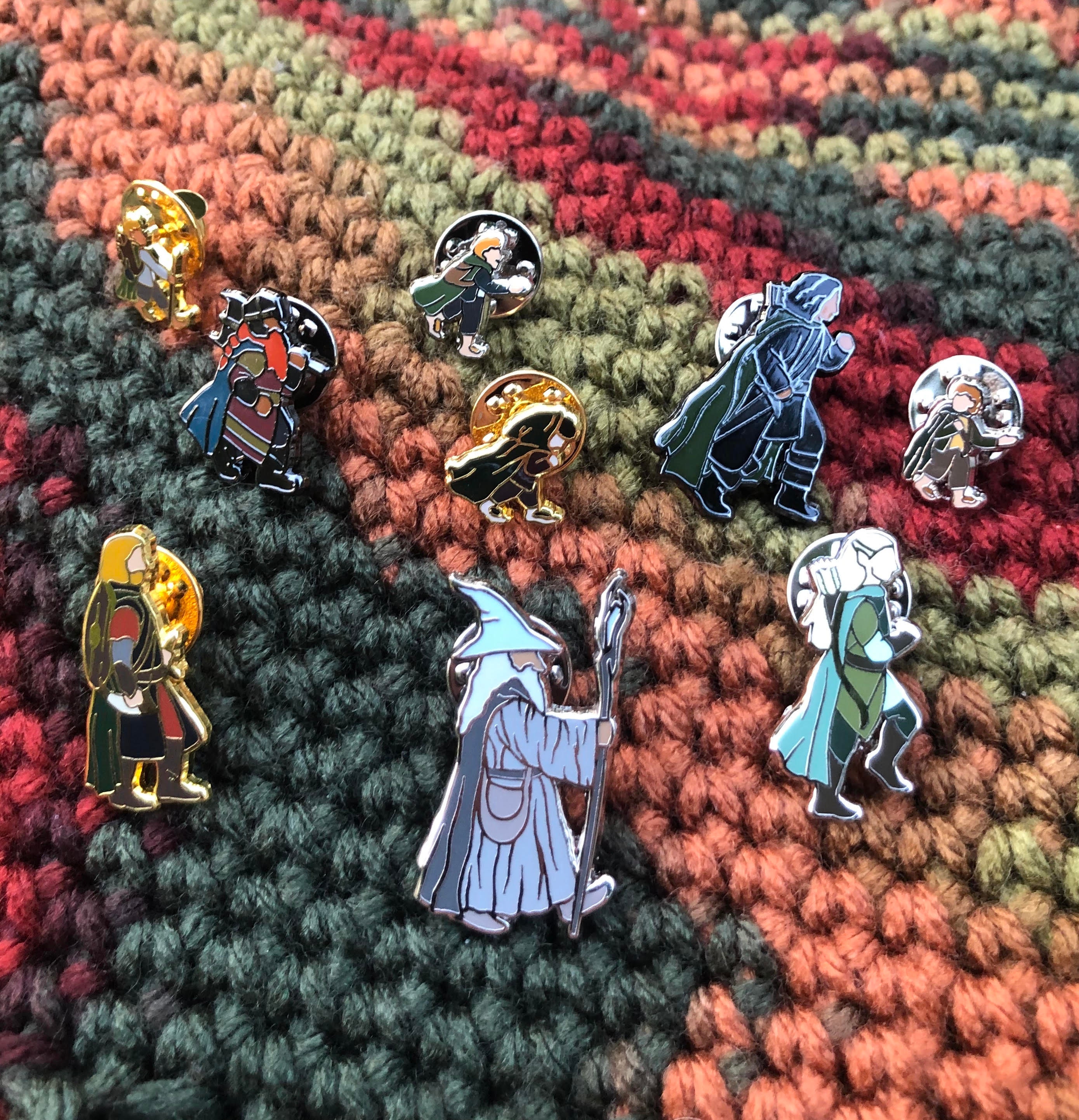 PRE-ORDER Lord of the Rings: Enamel Pins Original Nine | Etsy