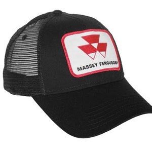 Massey Ferguson Tractor 6 Panel Red Hat Cap Gift MF Fits Most