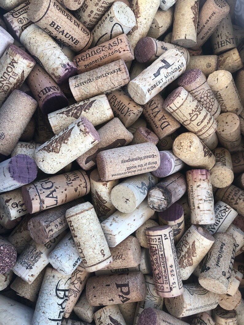 Wine Cork Keychains Wedding Favor Party Favor Upcycled Etsy