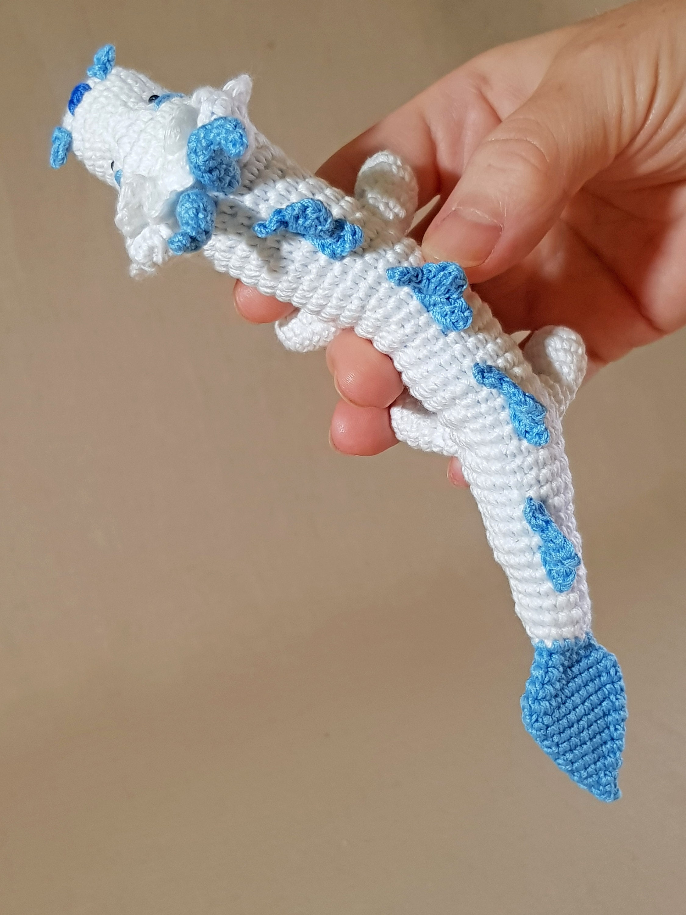 Frost Fury plush toy. Adopt me pets. Frost Fury amigurumi. Etsy