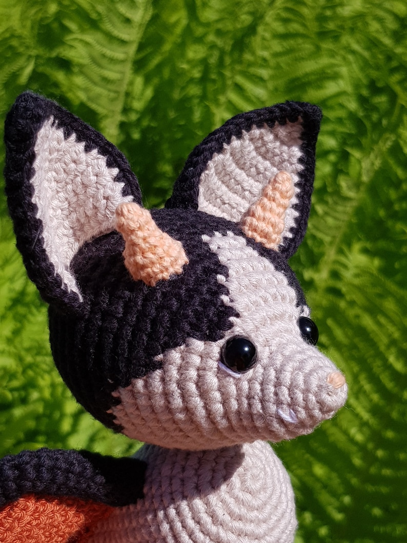 Bat Dragon crochet animal. Bat Dragon plush. Me pets. | Etsy