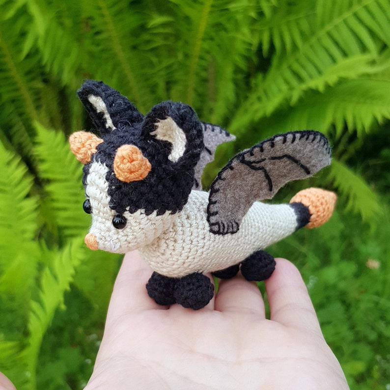Bat Dragon crochet PATTERN. Only PDF file English language. | Etsy