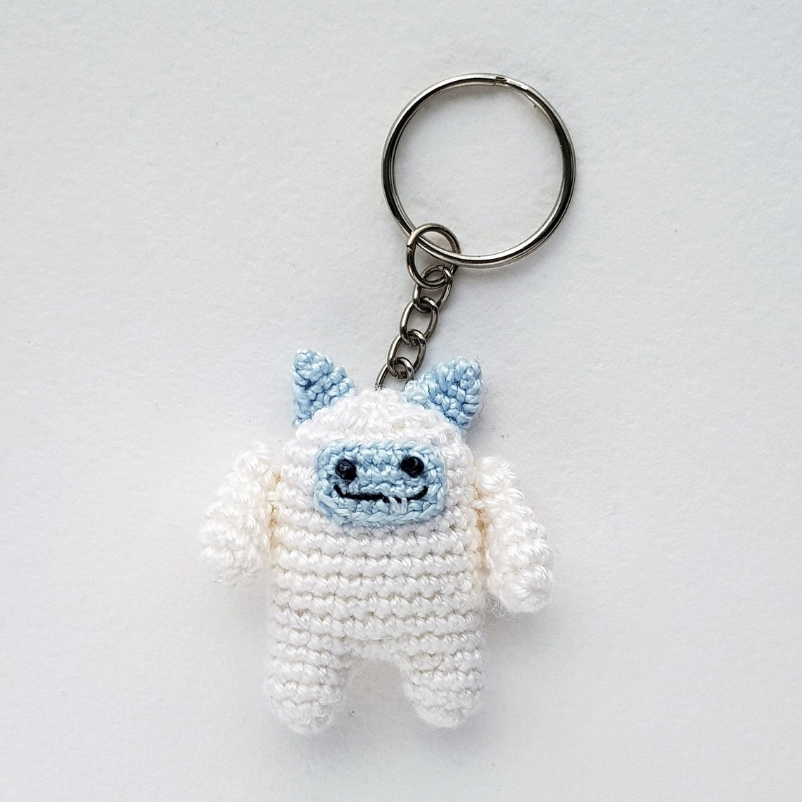 Tiny Blue Yeti Plush Keychain. Miniature Bigfoot Stuffed Etsy
