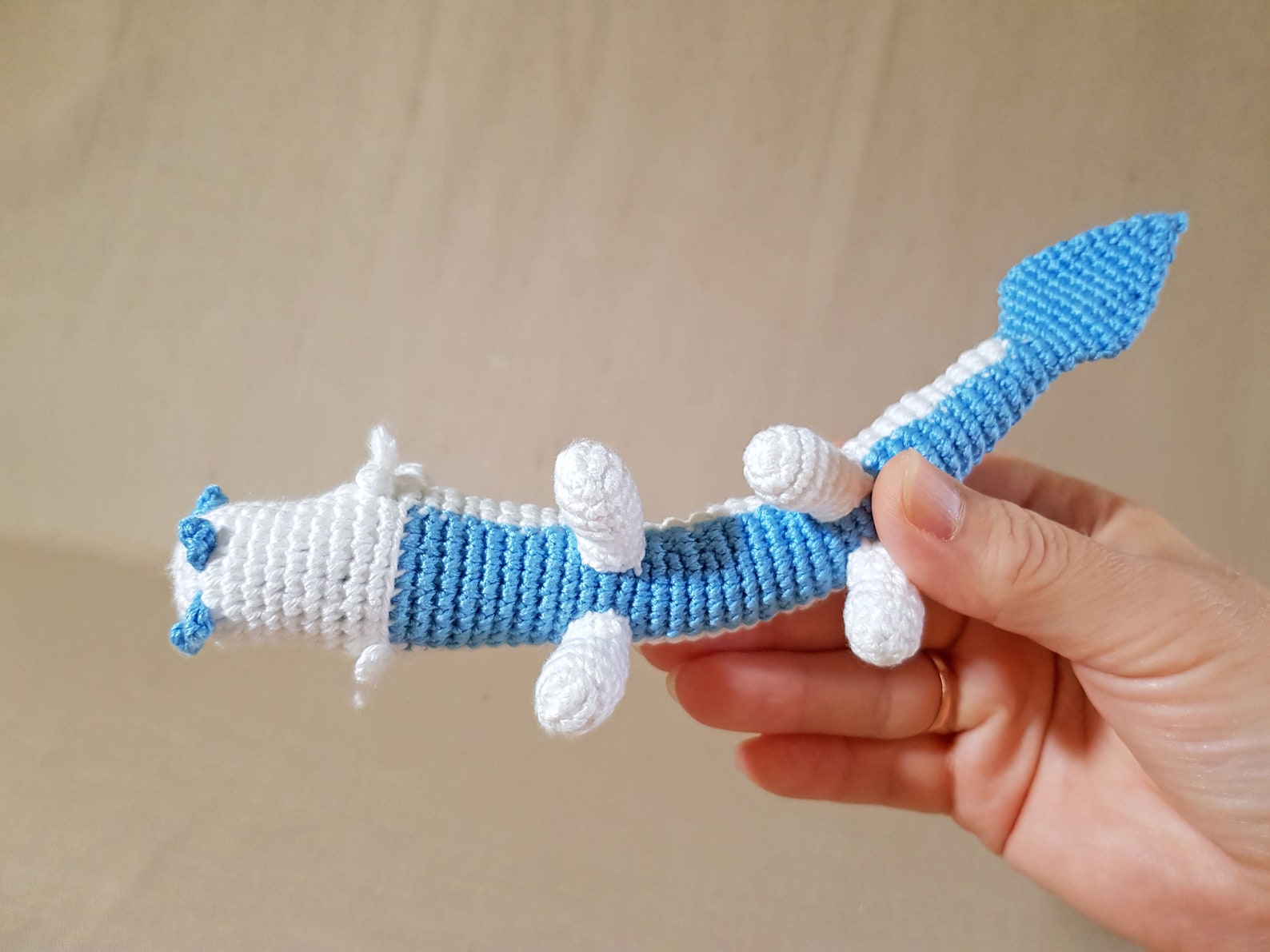 Frost Fury plush toy. Adopt me pets. Frost Fury amigurumi. Etsy
