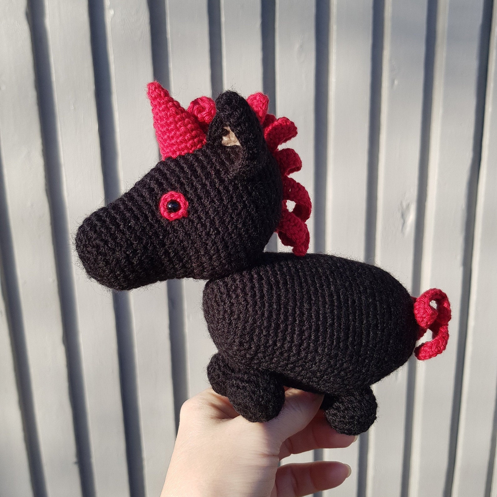 Evil Unicorn plush. Adopt Me Pets. Black Unicorn stuffed toy. | Etsy