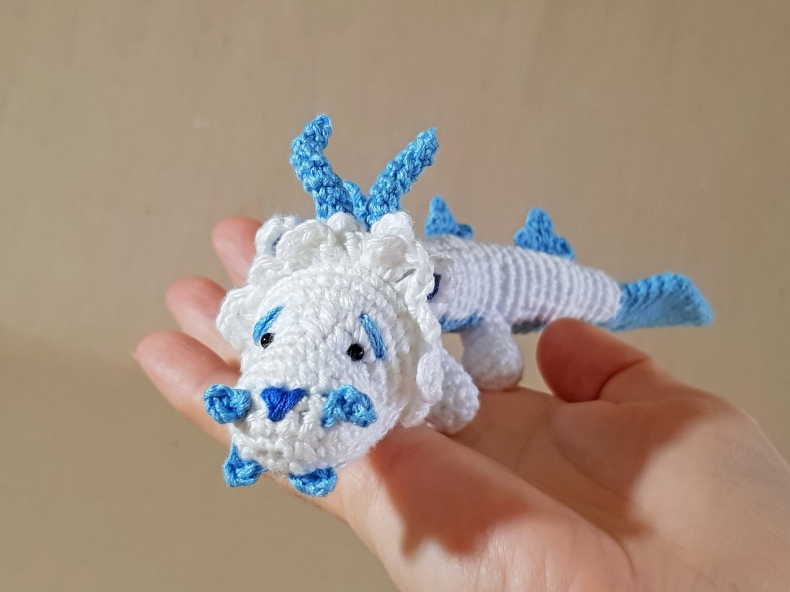 Frost Fury plush toy. Adopt me pets. Frost Fury amigurumi. Etsy