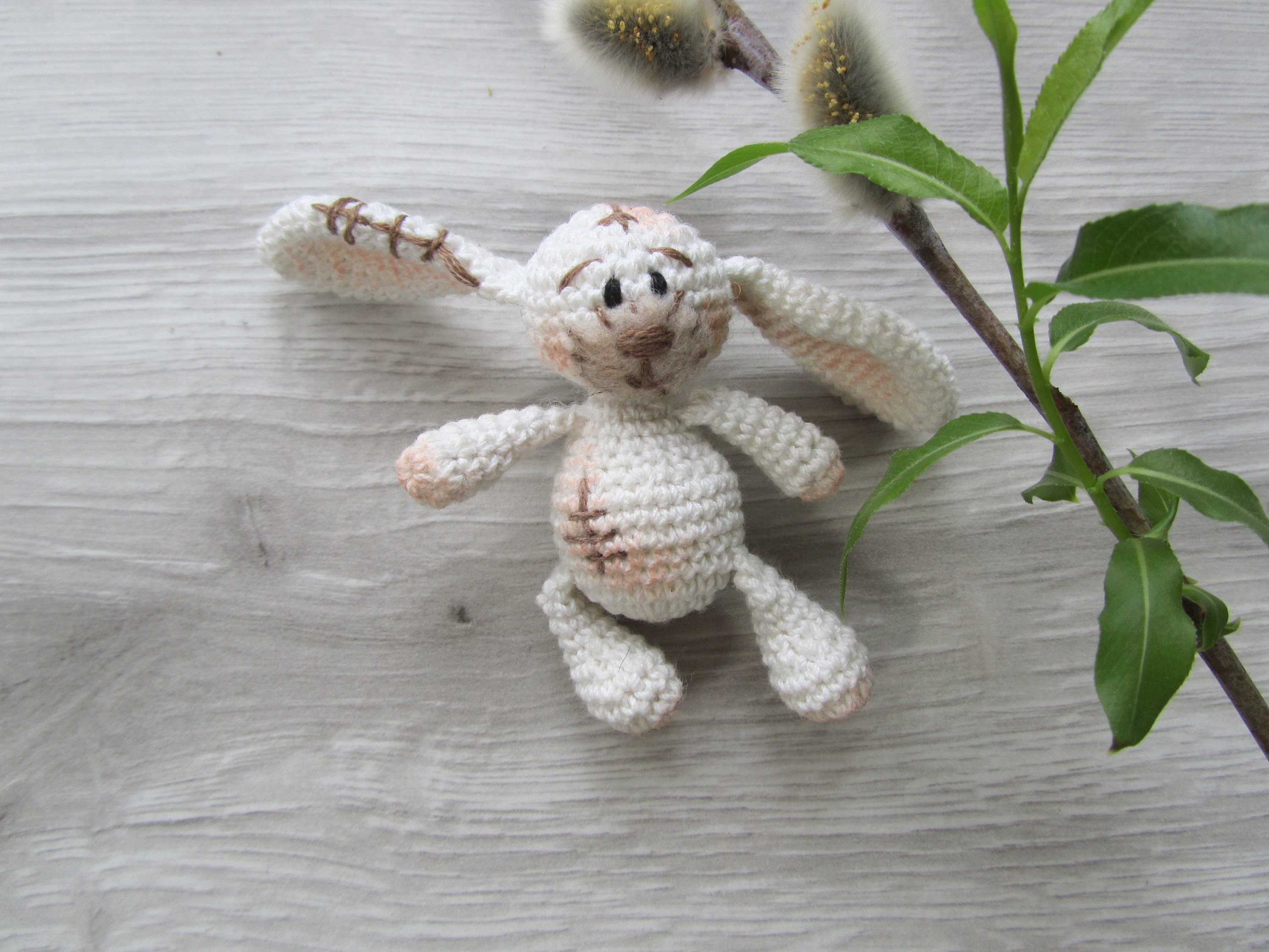 Tiny White Rabbit Will Be a Super Cheer up Gift. This Bunny is - Etsy UK