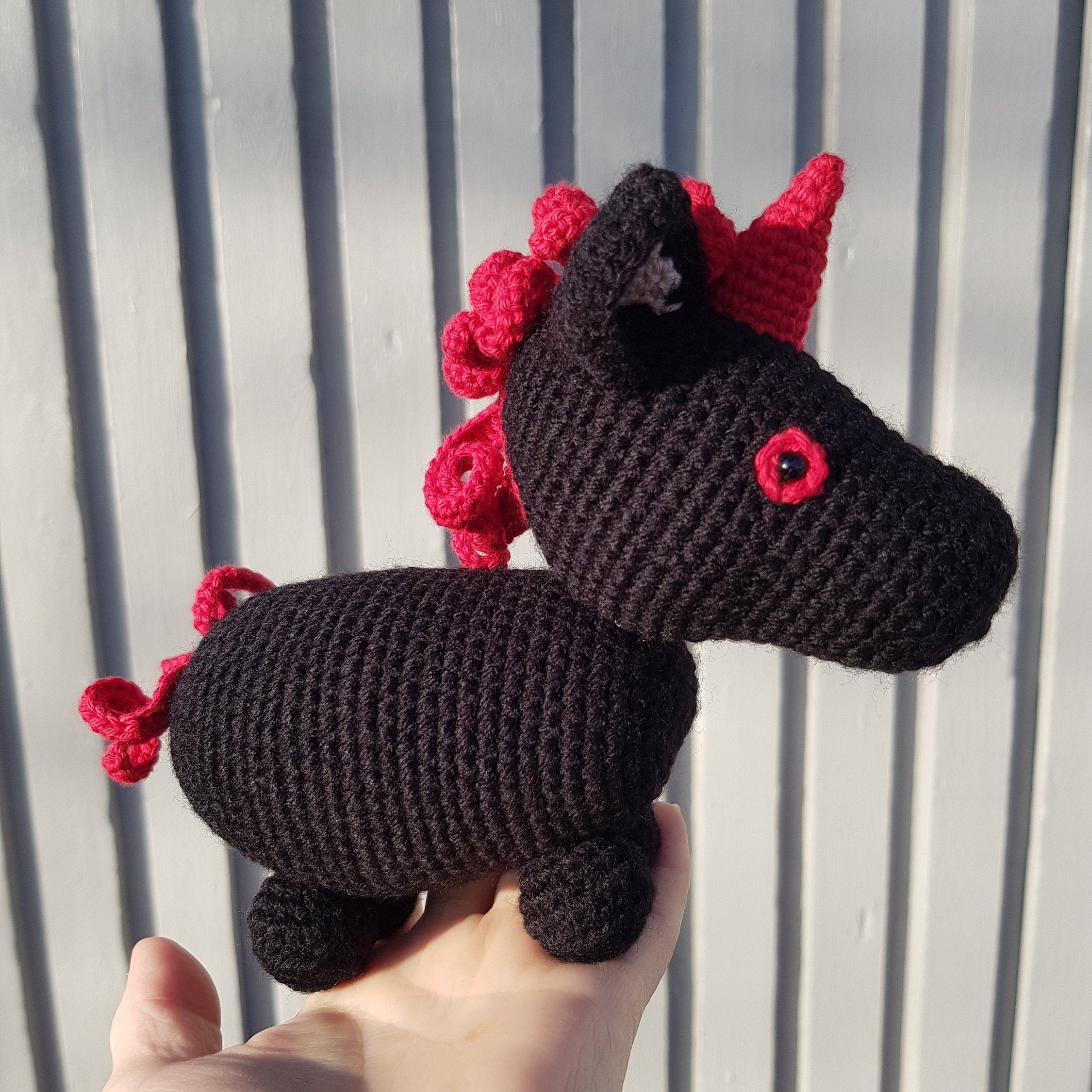 Evil Unicorn plush Adopt Me Pets Black Unicorn stuffed Evil Unicorn plush A