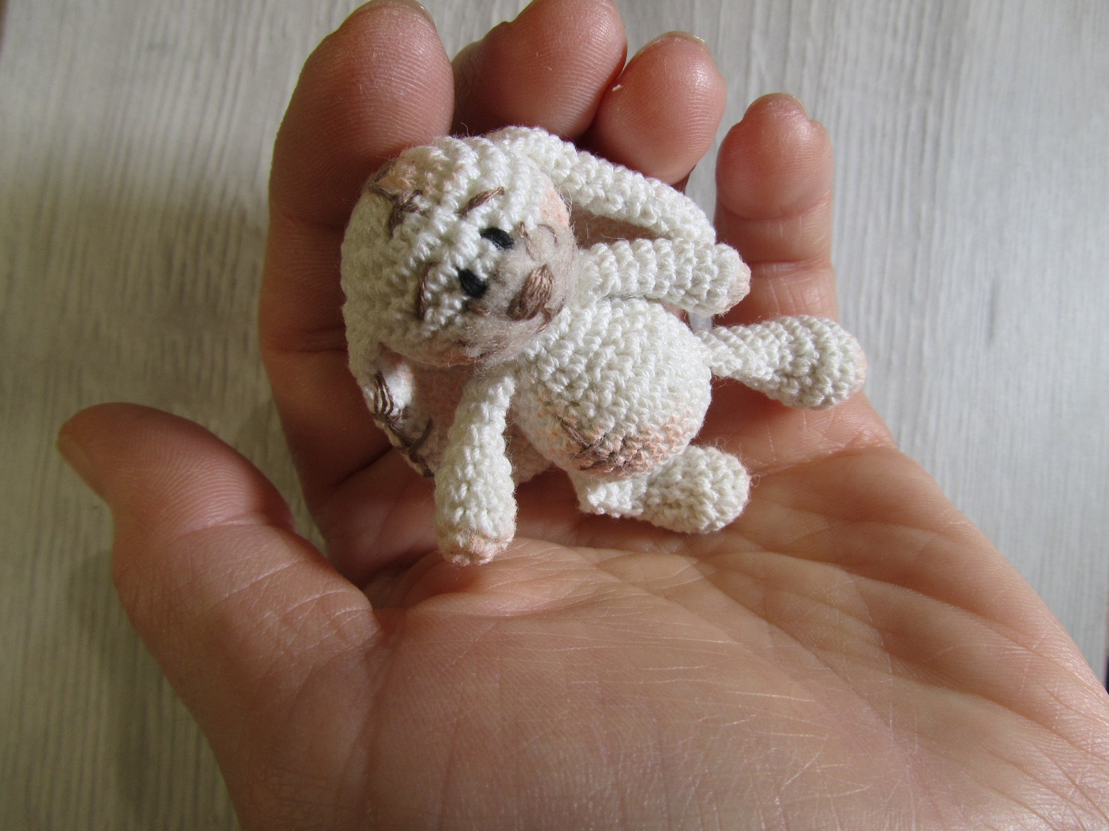 Tiny White Rabbit Will Be a Super Cheer up Gift. This Bunny is - Etsy UK