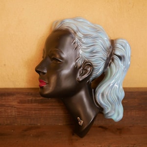 Bust of a woman - ceramic woman profile