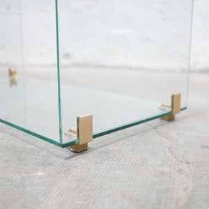 Vintage glass console image 6