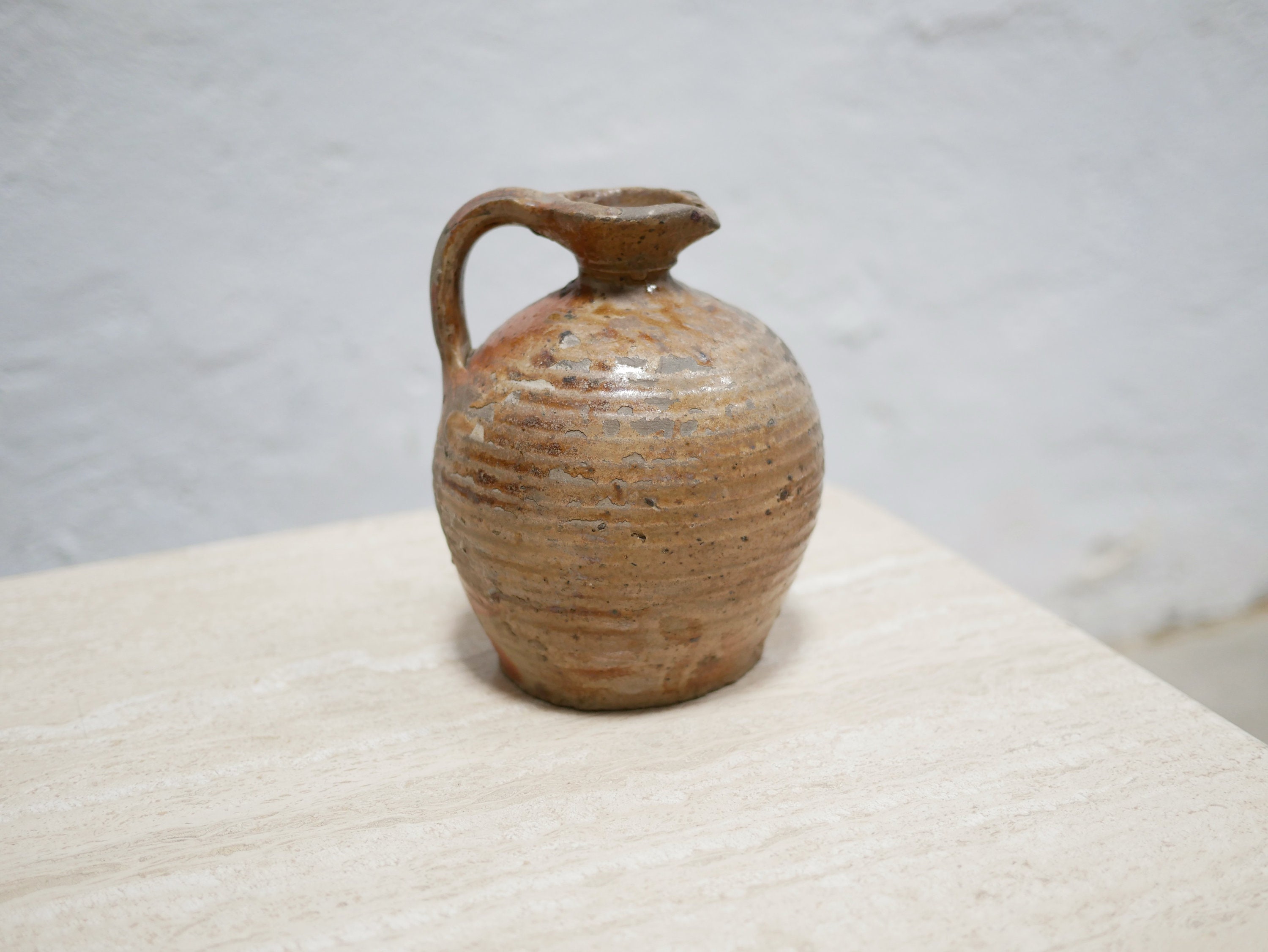 Jarre Ancienne en Terre Cuite Vernissée