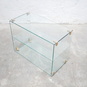 Vintage glass console image 8