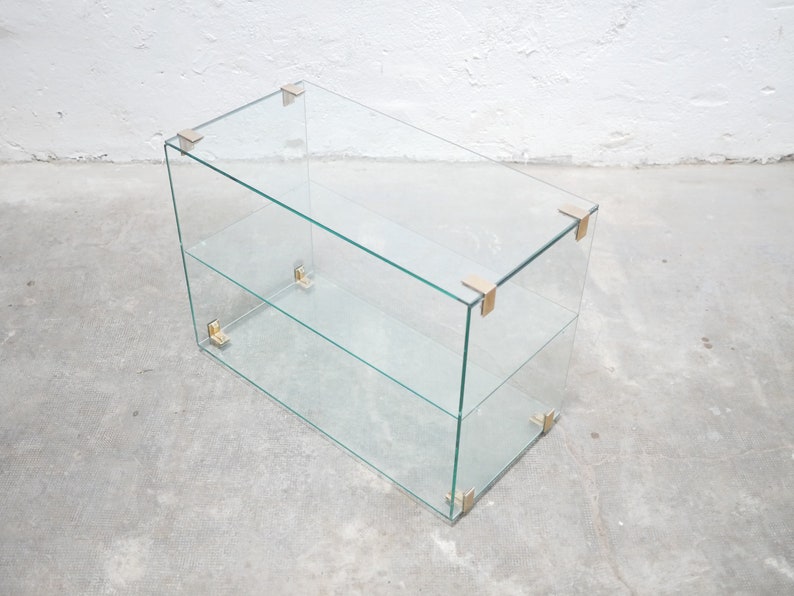 Vintage glass console image 8