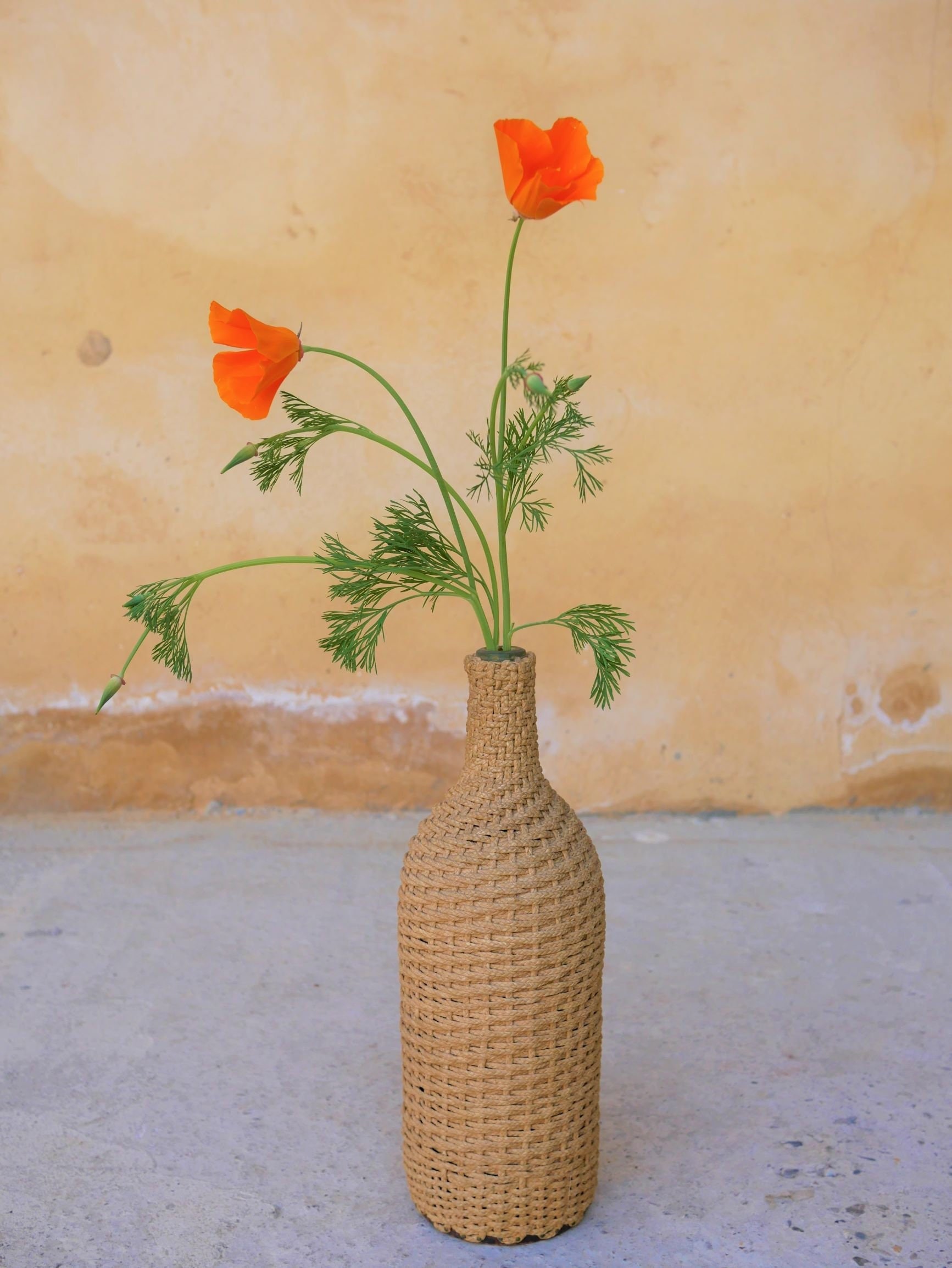 Bouteille en Corde Vintage