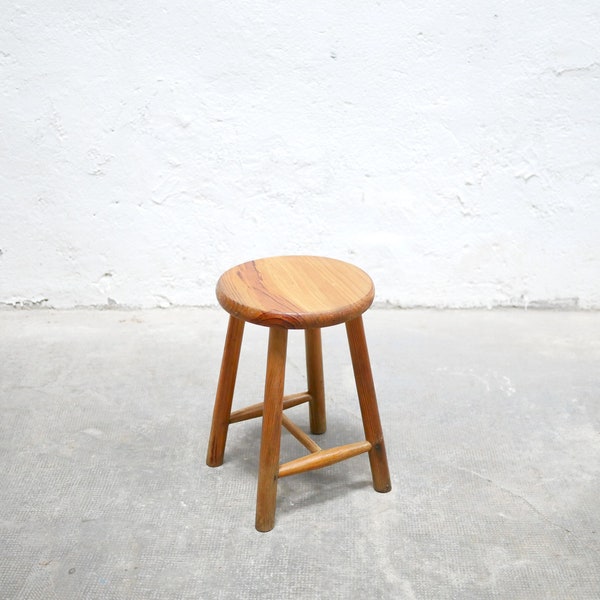 Tabouret vintage en pin