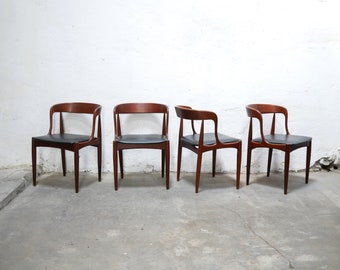 Set of 4 Scandinavian teak chairs by J. Andersen for Uldum Mobelfabrik
