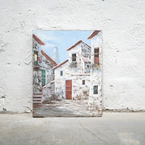 Old painting on canvas