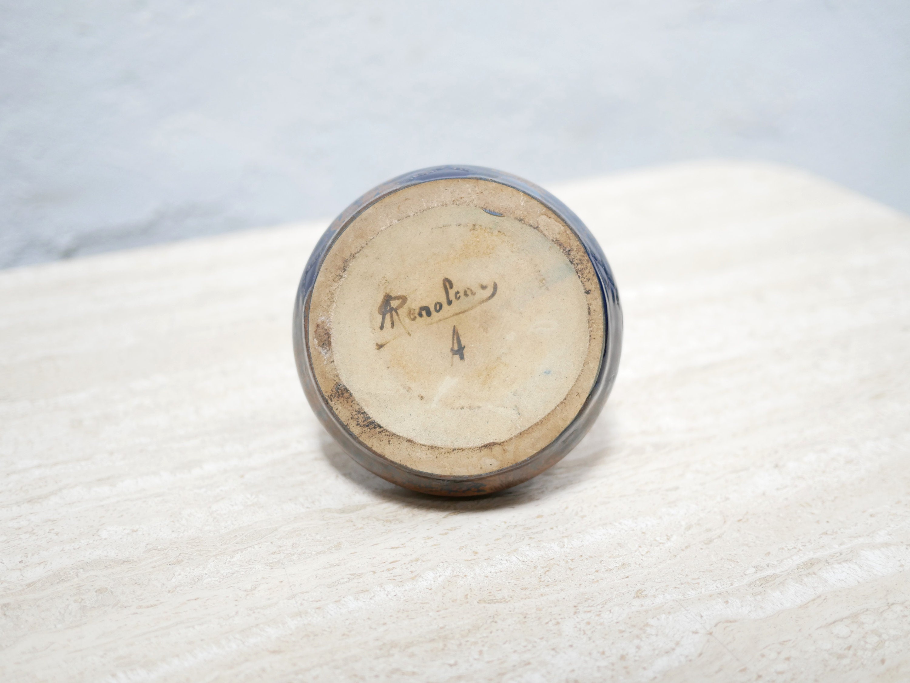 アルフレッド・ルノローAlfred Renoleau Sandstone Vase by Alfred