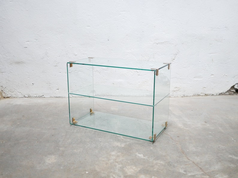 Vintage glass console image 1