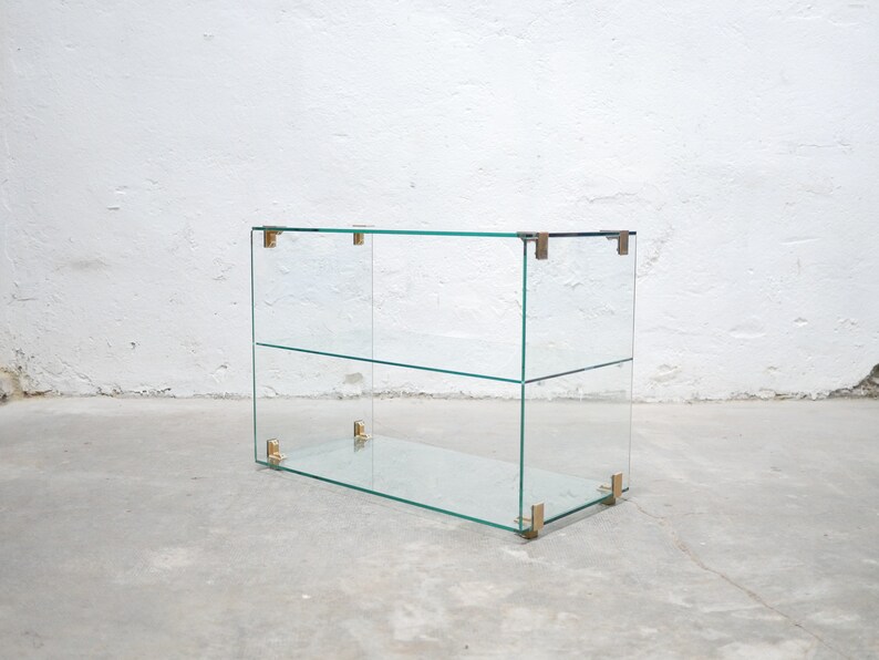 Vintage glass console image 7