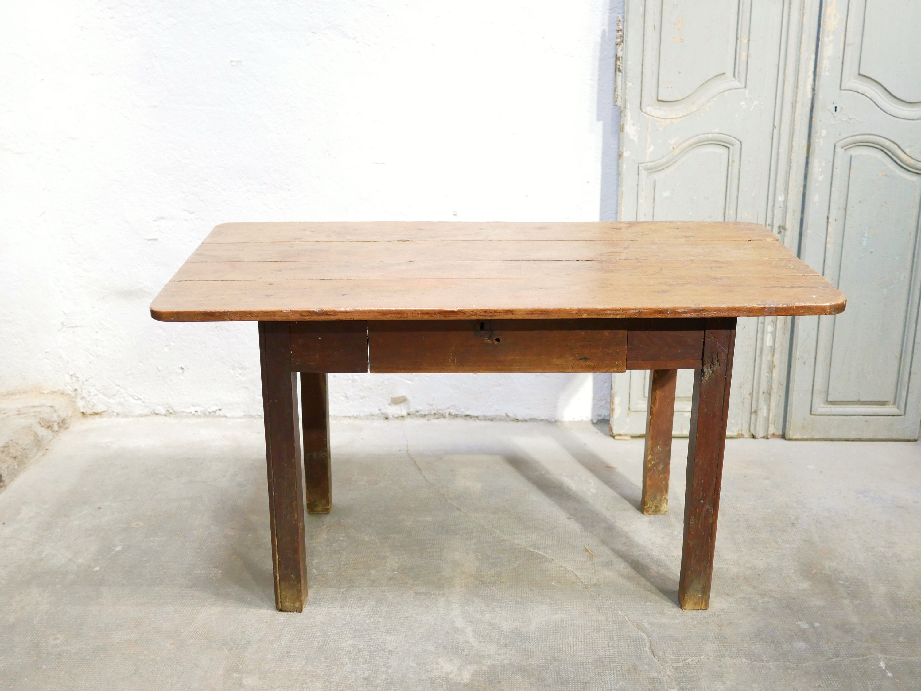 Table à Manger de Ferme Vintage en Bois