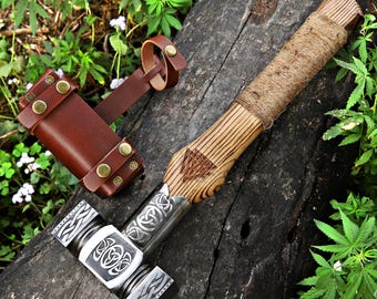 Hammer - viking hammer - blacksmith hammer - engraved hammer - viking gift for him Birthday Anniversary gift - Viking costume hammer