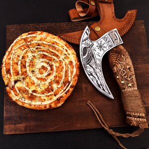 Perfect pizza cutter Axes Viking Pizza Axe leviathan axe gift for pizza lovers fathers day gift birthday gift Mothers day gift image 14