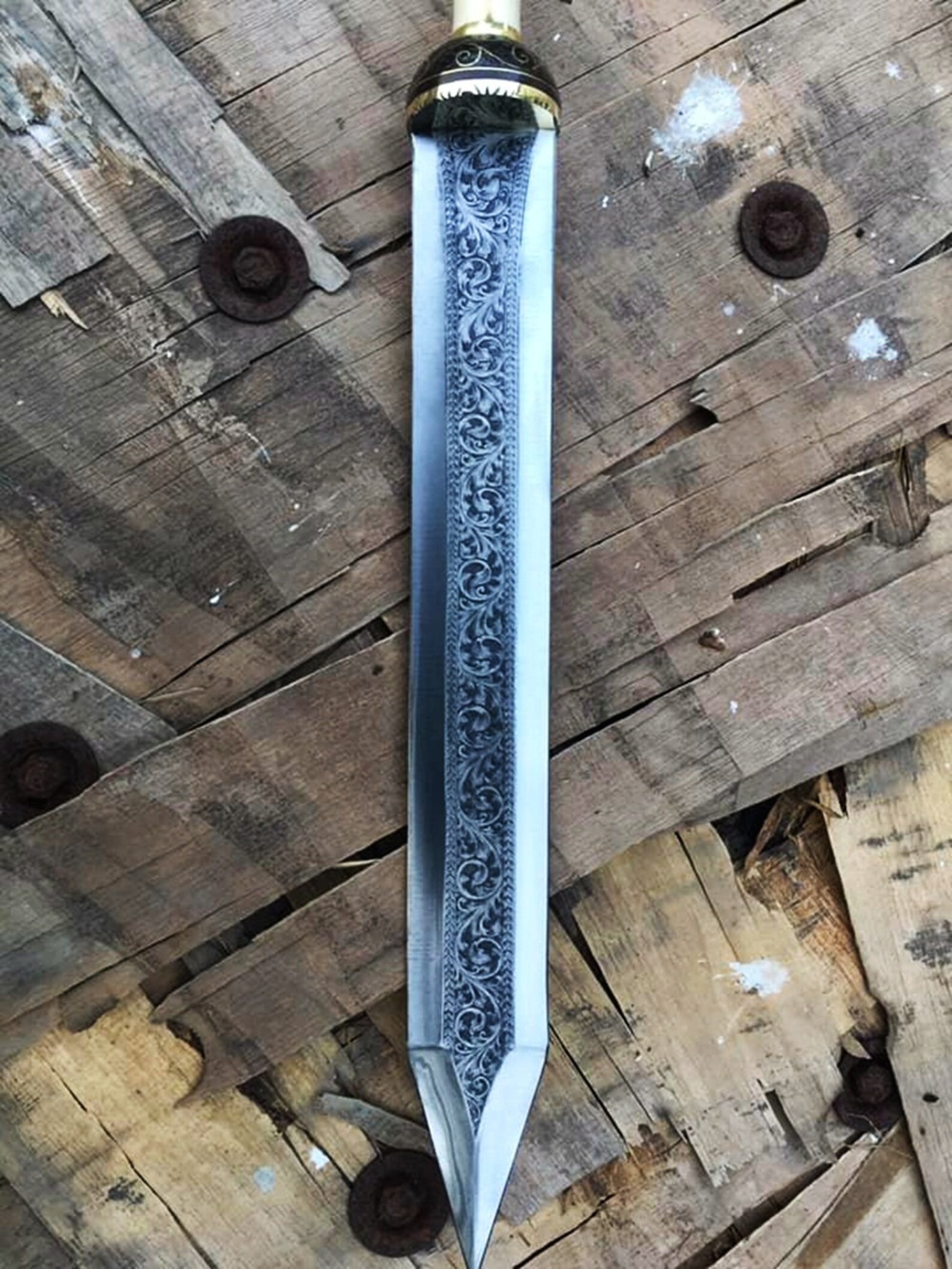 Remarkable Hand Sword Longsword Handmade Chisel Etsy
