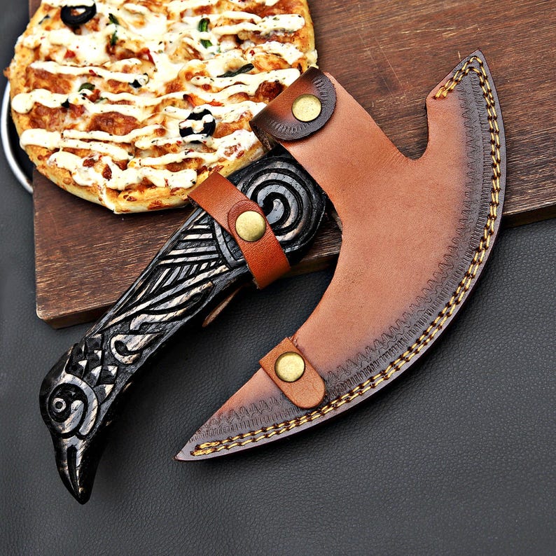 Perfect pizza cutter Axes Viking Pizza Axe leviathan axe gift for pizza lovers fathers day gift birthday gift Mothers day gift image 13