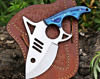 Knives - Handmade damascus hunting knife - fishing utility knife - gift for him - birthday gift for boy friend Husband - Christmas gift