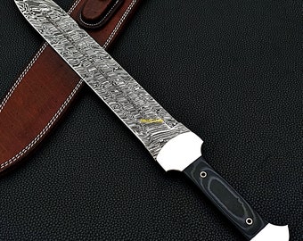 sword Authentic Hunting Custom made damascus steel forged Master swords, Christmas gift, Gift for him, Gift for dad and boyfriend