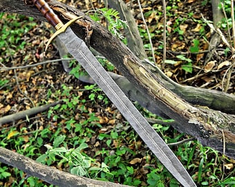 Elegant Damascus cutlass sword master sword short viking sword dad gifts for him boyfriend gift wedding & birthday gift Christmas gifts