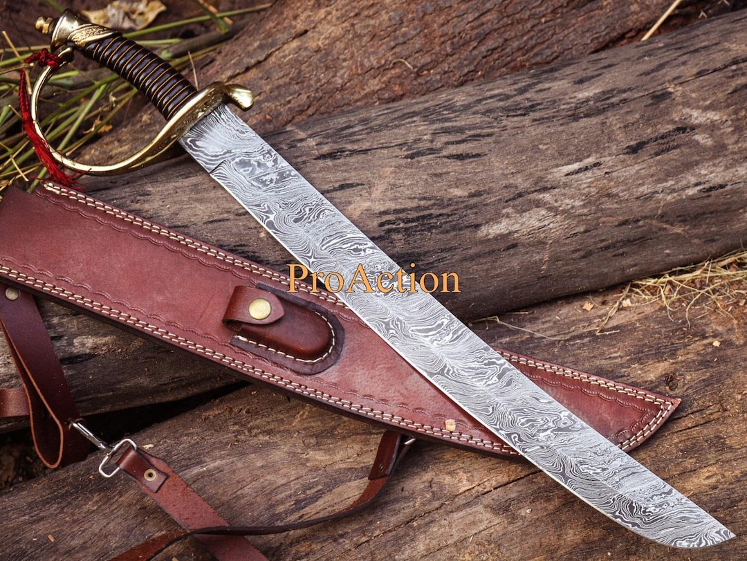 Elegant Damascus Cutlass Sword Master Sword Short Viking Sword