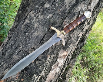 Elegant damascus master sword - Roman short viking sword - gift for him, boyfriend gift, wedding & birthday gifts, Fathers day gift