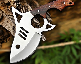 Knives - Handmade damascus hunting knife - fishing utility knife - gift for him - birthday gift for boy friend Husband - Christmas gift