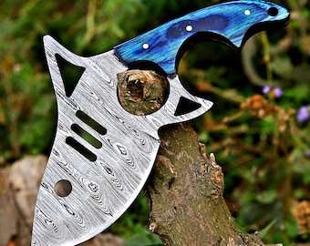 Knives - Handmade damascus hunting knife - fishing utility knife - gift for him - birthday gift for boy friend Husband - Christmas gift