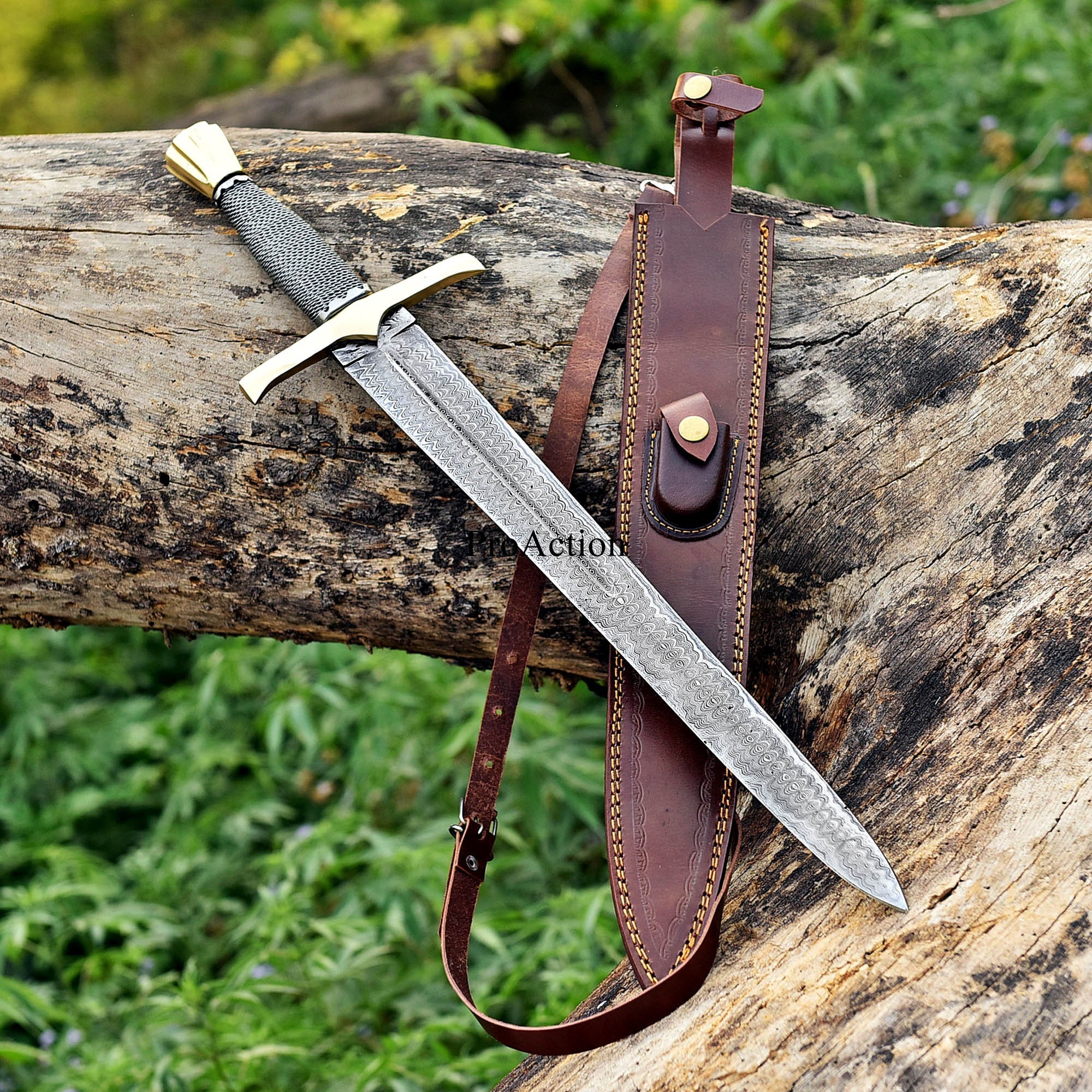 Elegant Damascus Cutlass Sword Master Sword Short Viking Sword Dad