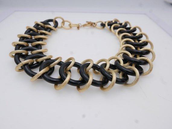 Huge Vintage Kenneth Jay Lane Chain Link Necklace… - image 6