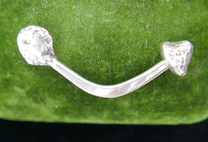 Rare Vintage Abstract Ed Levin Sterling Silver Key Chain Brutalist Modernist Keyring