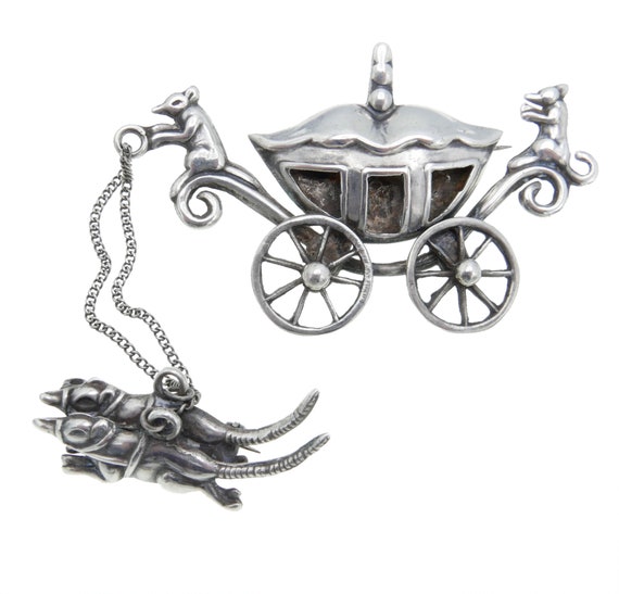 PAHALA 925 Sterling Silver Princess Pumpkin Carriage Charm - CZ Crystal Pendant For Bracelets & Necklaces