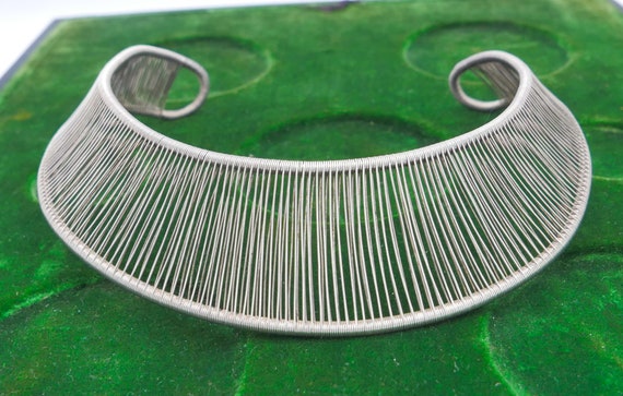 Sterling Silver Asymmetrical Tana Acton Wire Wove… - image 2