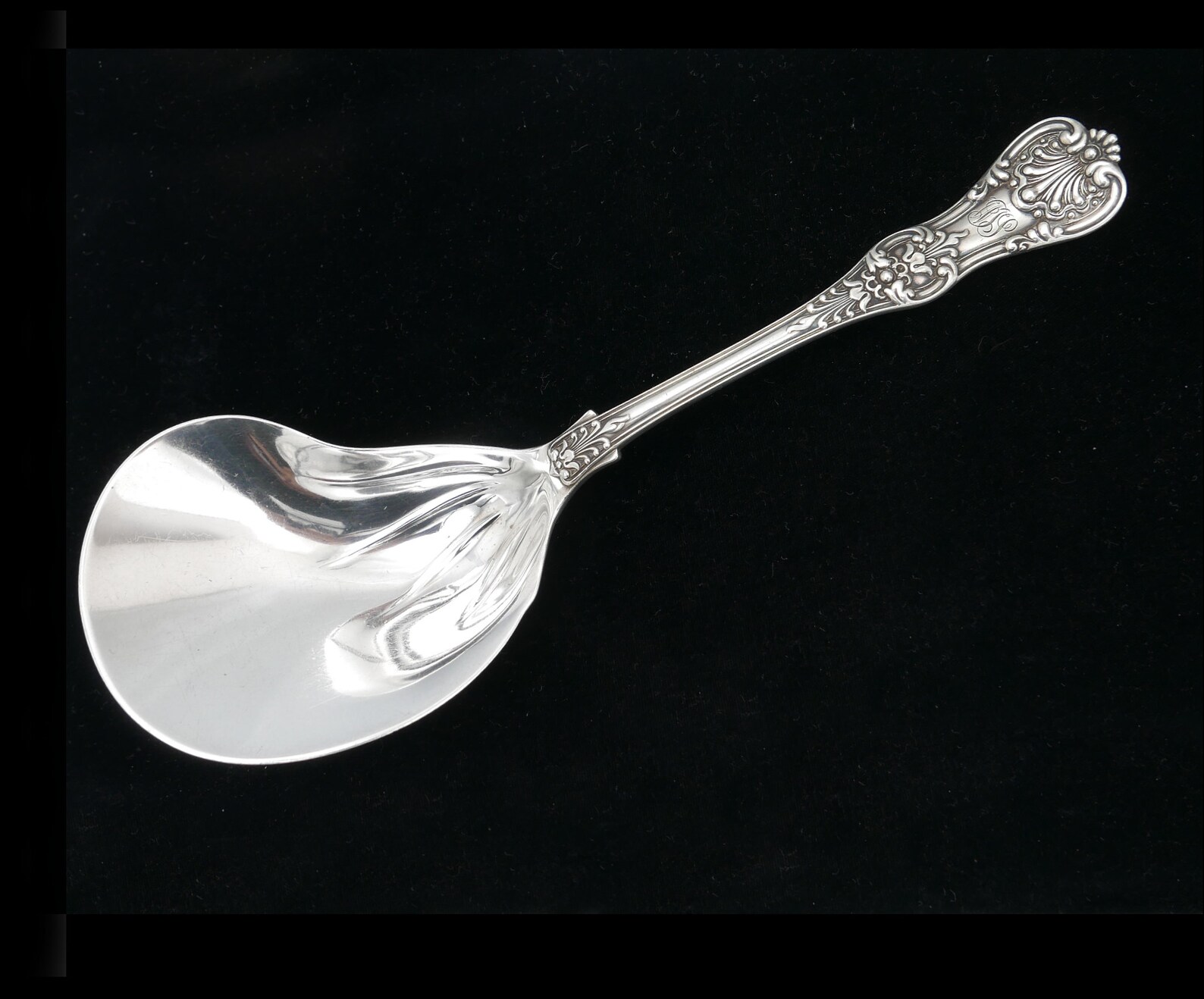 Antique Tiffany y Co Sterling Silver Oyster Serving Spoon Etsy