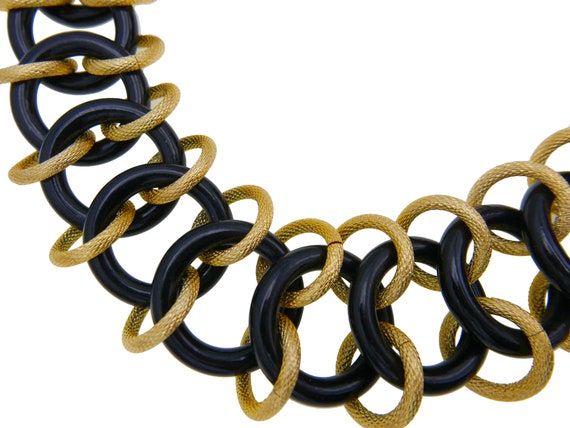 Huge Vintage Kenneth Jay Lane Chain Link Necklace… - image 7