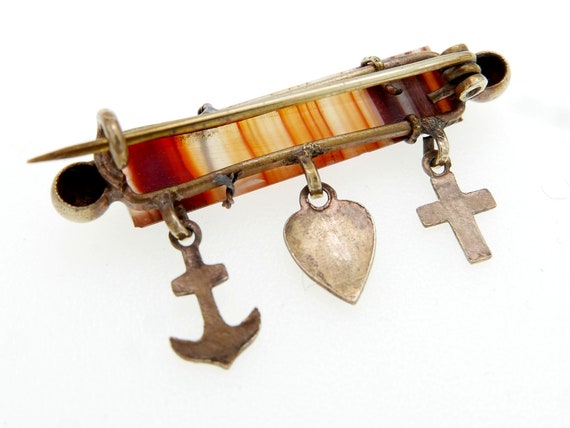 Antique Victorian Edwardian Scottish Agate Nautic… - image 3