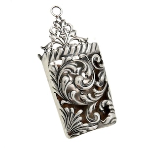 Antique Shiebler Sterling Silver hanging Match Holder Striker